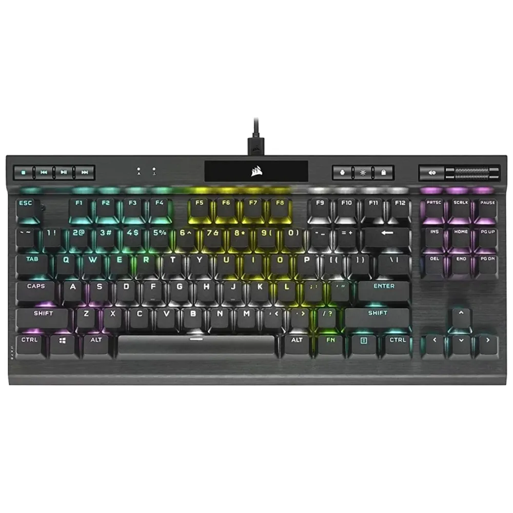 Teclado Mecânico Corsair K70 RGB TKL Champion Series Optical-Mechanical PT