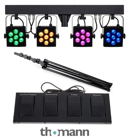 Stairville CLB4 Compact LED Bar 4 Bundle