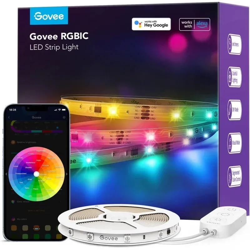 Faixa de LED Govee H618C RGB Smart Wi-Fi + Bluetooth