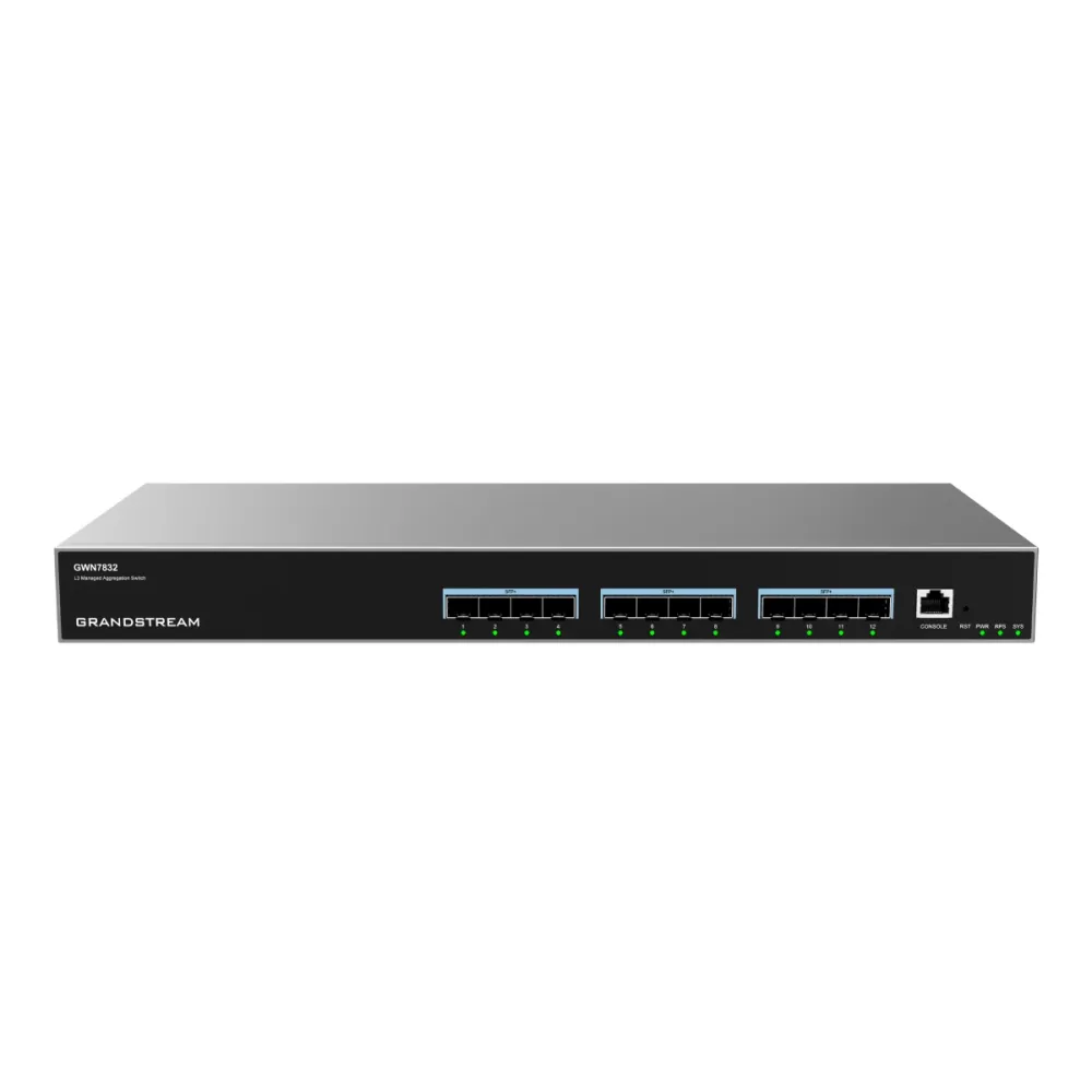 Switch Grandstream GWN7832 12 Portas Gigabit Preto