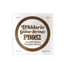 Corda Individual Guitarra Acústica D'Addario Phosphor Bronze PB052