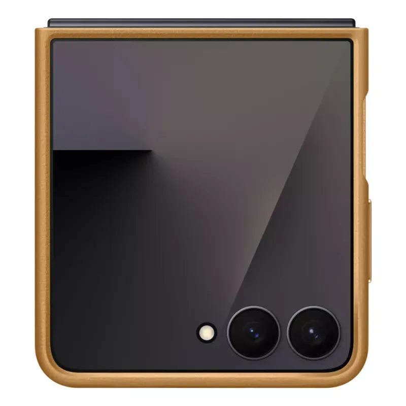 SAMSUNG Capa Vegana B7 FLIP 7 Camel