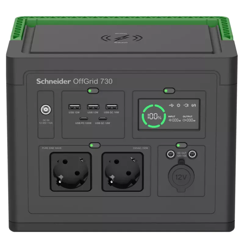 Estação de Energia Portátil APC Schneider OffGrid 730 738Wh Cinzento