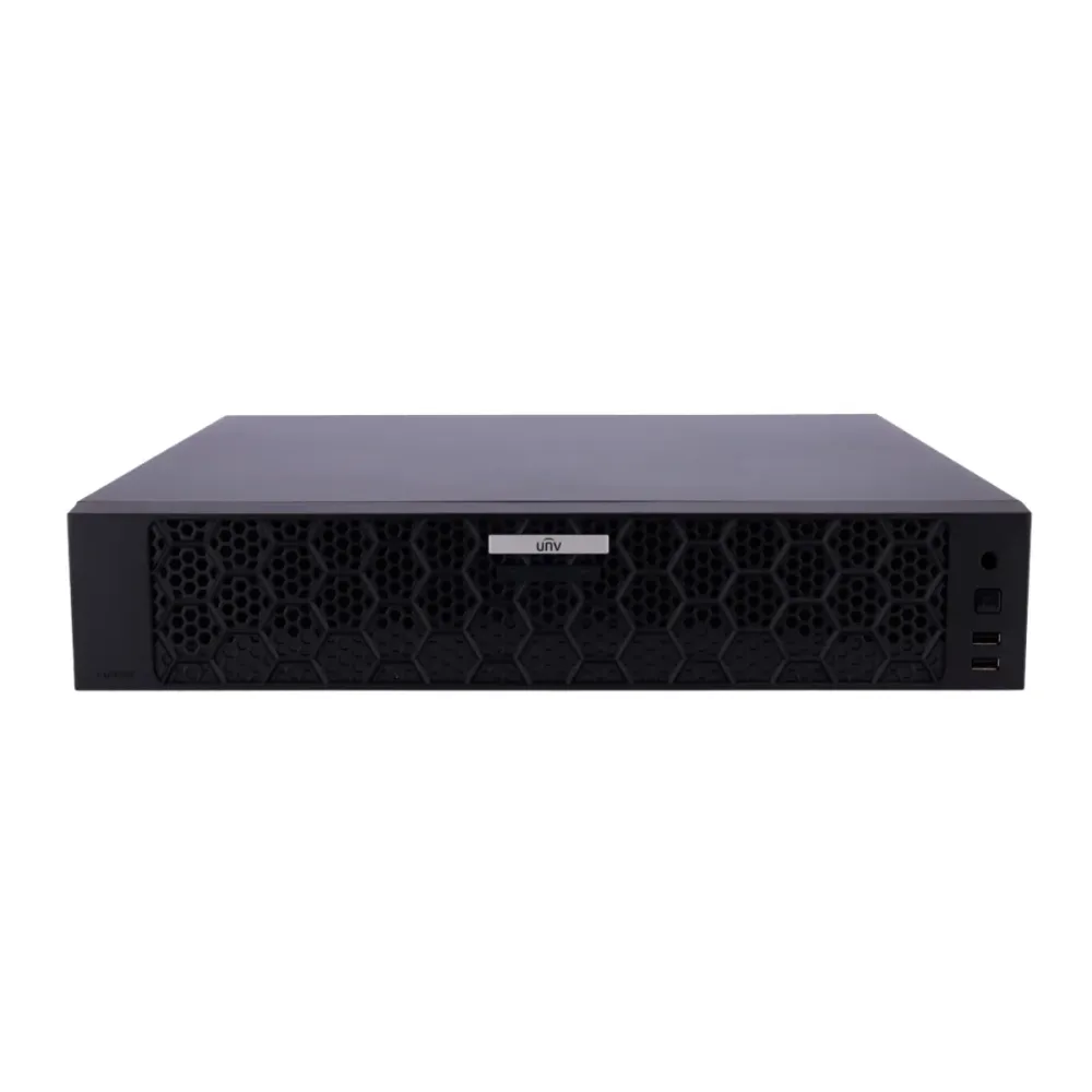 Gravador NVR Uniview Prime 32 Canais 4K 24x PoE AcuSearch Preto - UV-NVR504-32E-P24-IQ