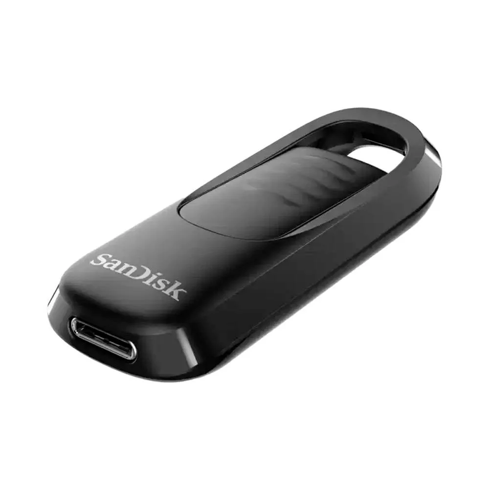 Pen Drive SANDISK Ultra Slider USB Type-C 1TB USB 3.2 Gen 1 Preta