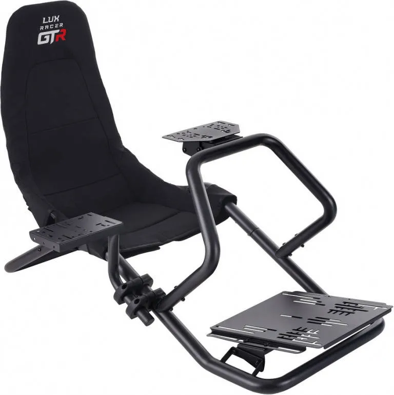 Cadeira Gaming INDECA Lux Racer GTR Cockpit (Peso máximo suportado: 150 kg - Preto)