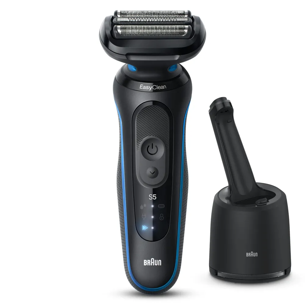 Máquina De Barbear Braun S5 52-B7000 Cc - Azul