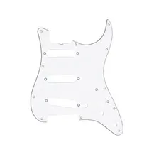 Pickguard Fender Strat 11 Hole S/S/S Configuration 3-Ply W/B/W