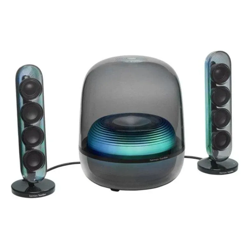 Colunas Harman Kardon SoundSticks 5 2.1 Bluetooth 190W com iluminação LED