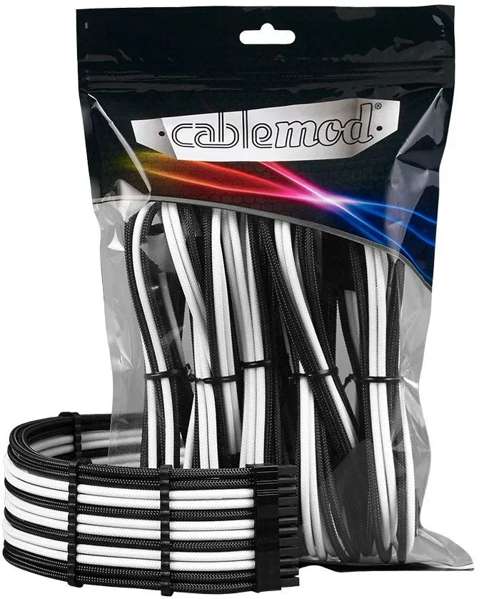 Kit Extensão CableMod Pro ModMesh 12VHPWR para 3x PCI-e 45cm Preto e Branco
