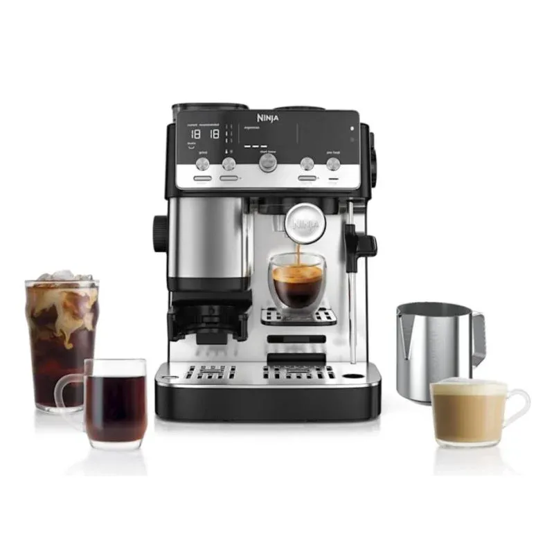 Máquina de café expresso semi-automática Ninja Luxe Café MINI 1,3 L com moinho integrado