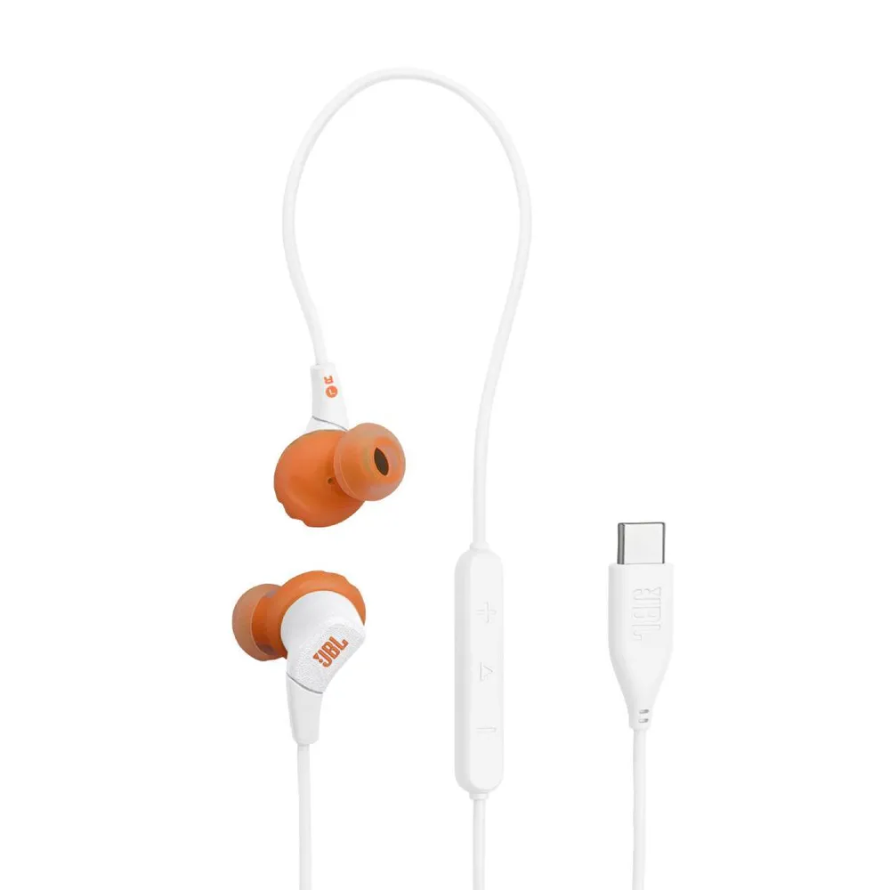 Auriculares JBL Endurance Run 3C USB-C Brancos