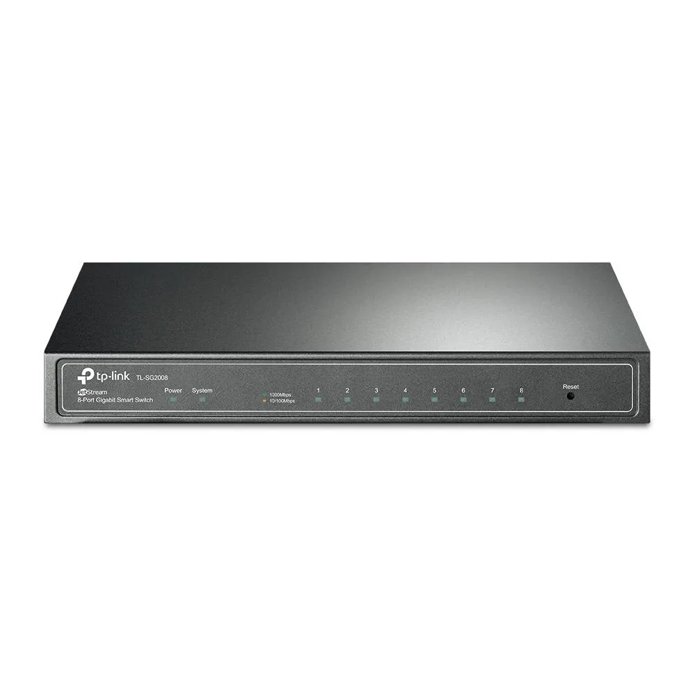 Switch de Rede TP-Link TL-SG2008 JetStream 8 Portas Gigabit Smart Managed