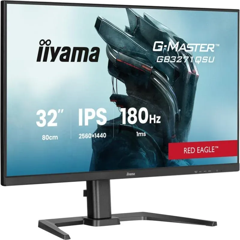 iiyama GB3271QSU-B2 Monitor 31.5" Quad HD 180Hz IPS 1ms FreeSync Premium HDR