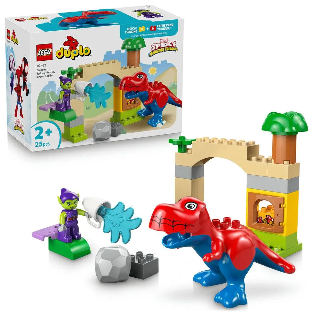 LEGO DUPLO Disney: Dinossauro Spidey-Rex contra Duende Verde | Idades 2+ | 25 Peças | Item 10463