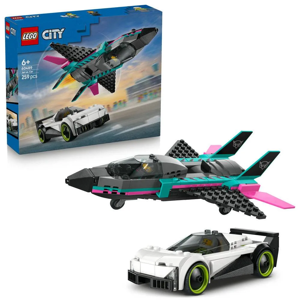 LEGO City: Jato Contra Carro | Idades 6+ | 259 Peças | Item 60489