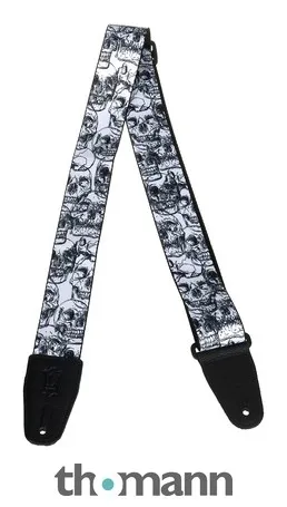 Levys Poly Strap 2" W&B Skulls