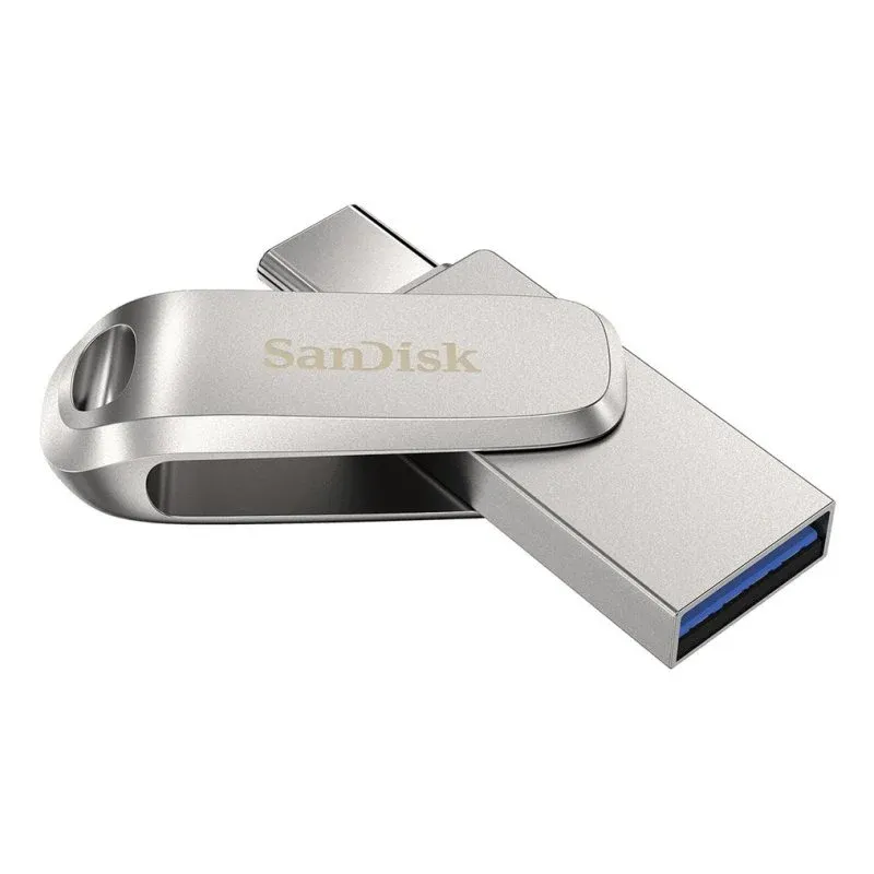 Pen Drive SanDisk Ultra Dual Drive Luxe 2TB USB-A USB-C 400MB/s Prata
