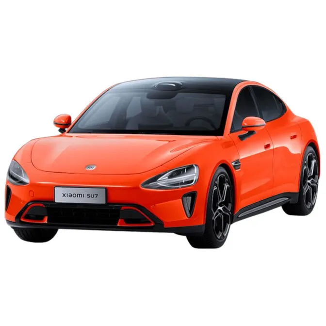 Carro Modelo Xiaomi SU7 1/18 Die-cast Lava Laranja