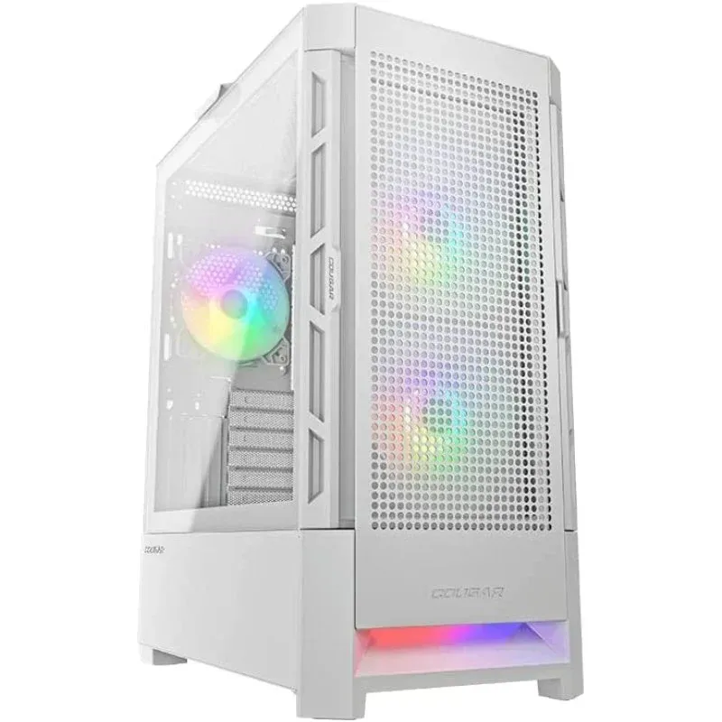 Caixa de Computador Cougar AirFace RGB Mid Tower Vidro Temperado USB 3.0 Branca