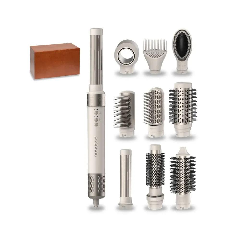 Modelador de Cabelo Cecotec Bamba CeramicCare 10 em 1 AirGlam