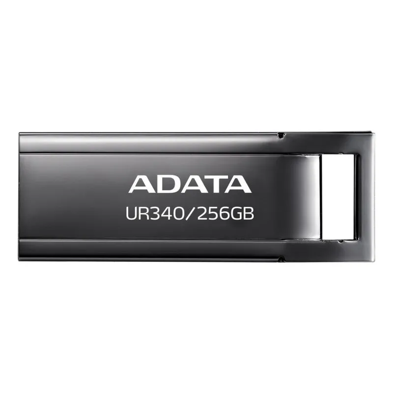 Pen USB ADATA UR340 256 GB USB-A 3.2 Gen 1 preto sem tampa