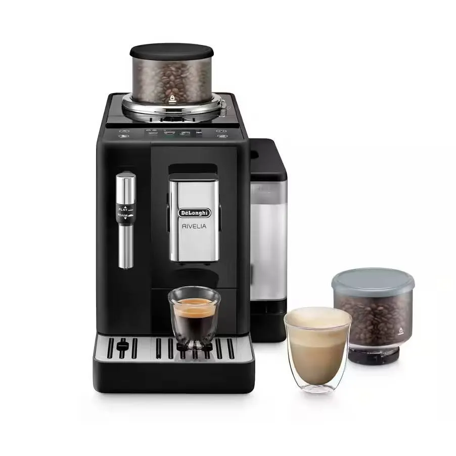 Máquina de Café Automática DeLonghi Rivelia Onyx Black EXAM440.35.B 1450W 19 Bar Preta