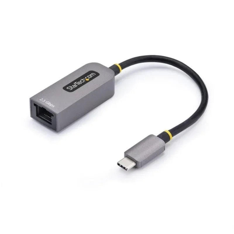 Placa de Rede StarTech USB-C 2.5G Ethernet Gigabit Realtek RTL8156BG Cinza