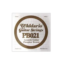 Corda Individual Guitarra Acústica D'Addario Phosphor Bronze PB021