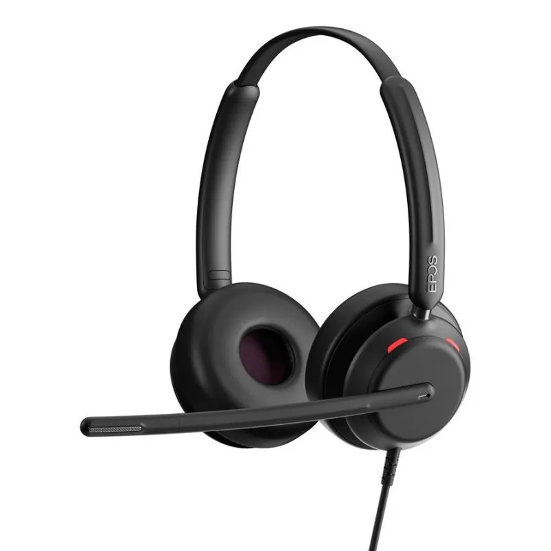Auriculares Sennheiser IMPACT 760T com cabo USB-C para chamadas e música, pretos