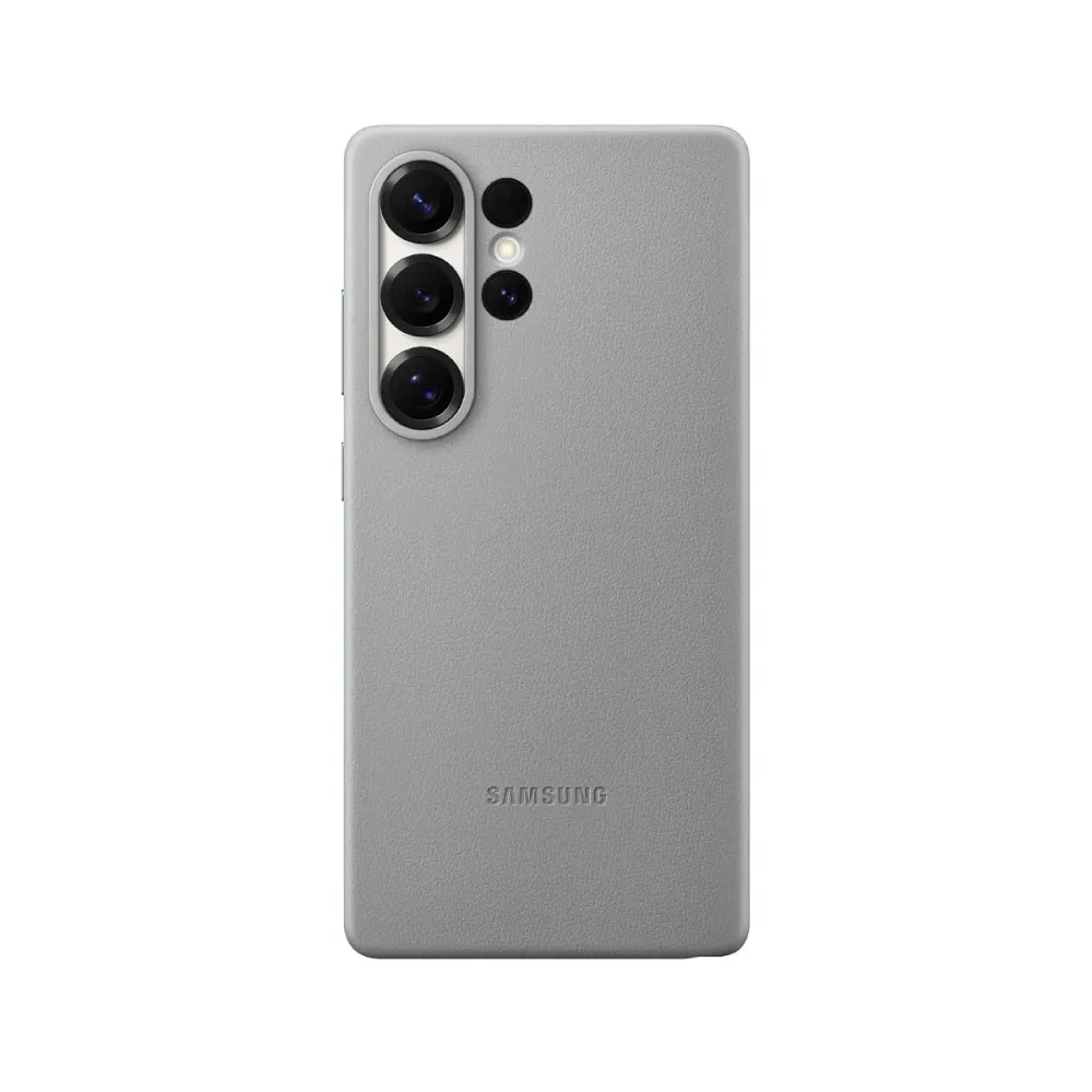 Capa de Pele Vegana Samsung Galaxy S25 Ultra EF-VS938PJE Cinzenta