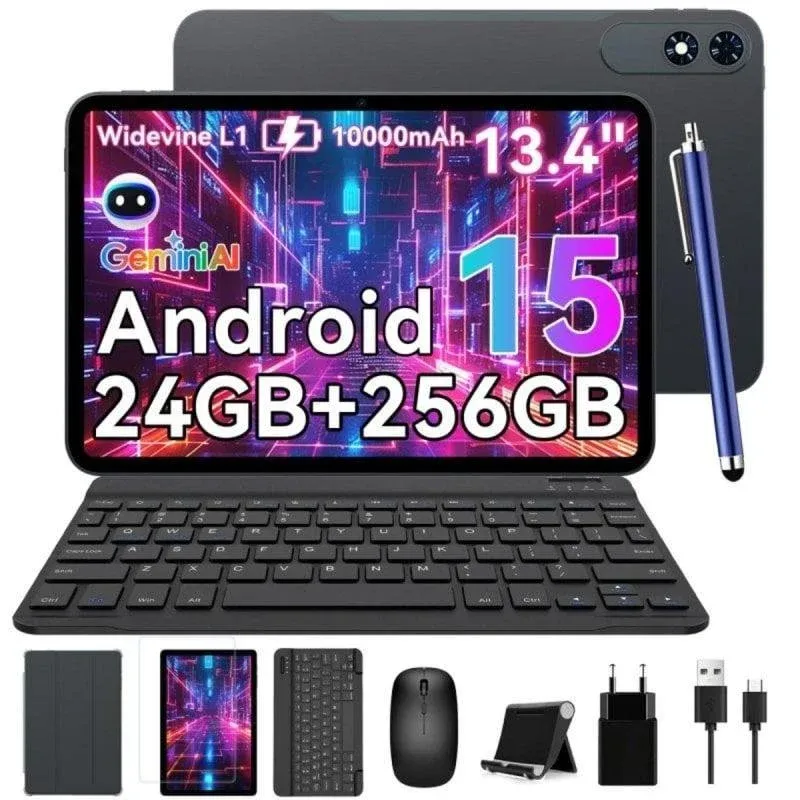 Tablet TABWEE T60 Pro 13,4" WiFi + 5G Preto 8GB Ecrã FHD 256GB