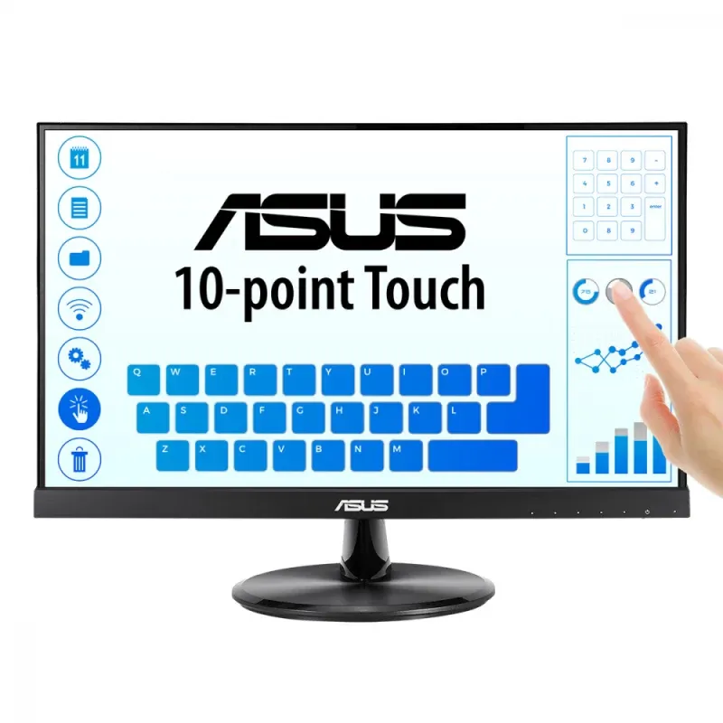 Monitor Asus VT229H - 21.5" Full HD IPS / 5ms / 10-Point Touch / HDMI D-Sub Audio-in USB 2.0