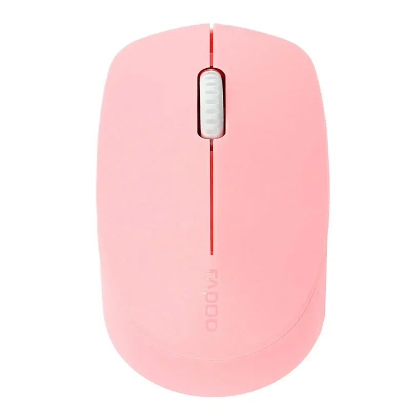 Rapoo M100 Silent Rato Ótico Sem Fios Silencioso Multi-Modo 1300DPI Rosa