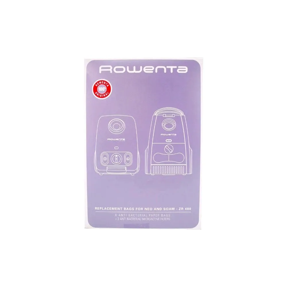 Saco antibacteriano p/asp rowenta - zr 480