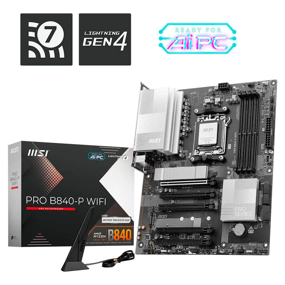 Motherboard ATX MSI Pro B840-P WiFi SktAM5