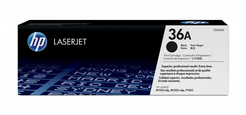 HP LaserJet CB436A Black Print Cartridge for LJ P1505, up to 2,000 pages