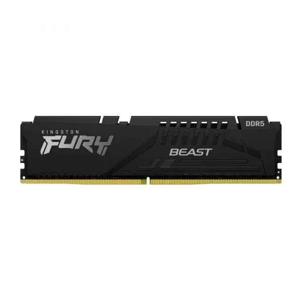 Memória RAM Kingston 8GB Ram 5200MT/s DDR5 CL36 Dimm Fury Beast Black Expo