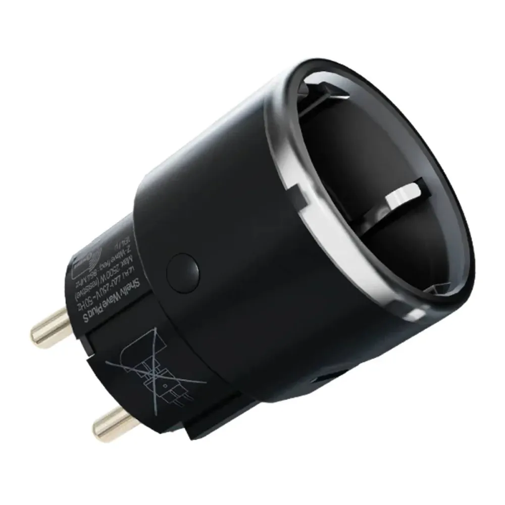 Tomada Inteligente Shelly Plug S Z-Wave Medidor de Consumo Preta