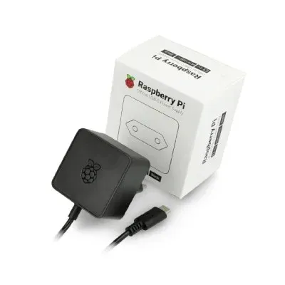 Fonte Alimentação Para Raspberry Pi 4 USB-C 5.1V 3A Preta