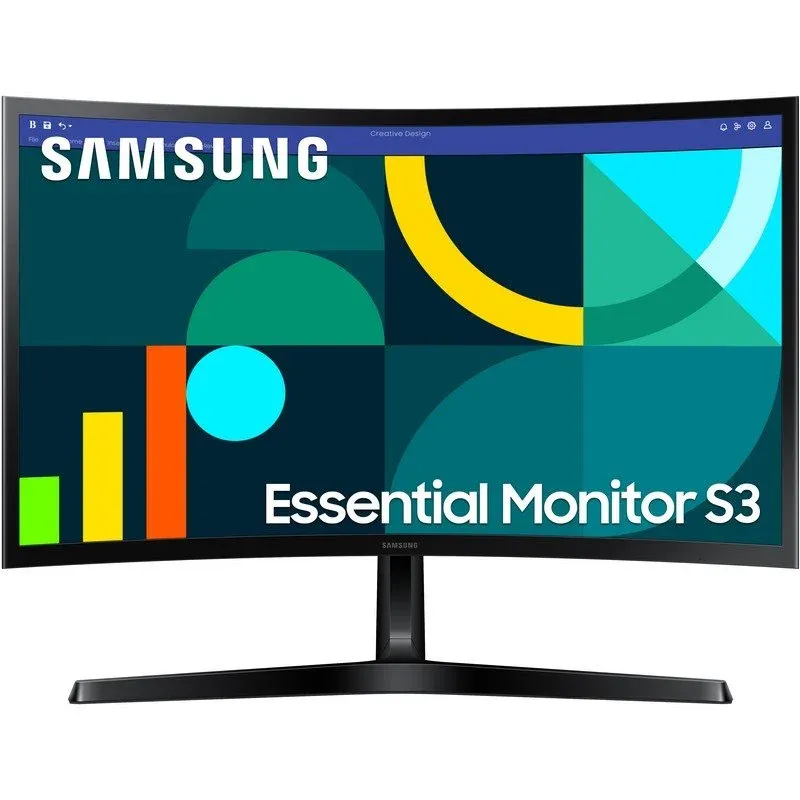 Monitor Samsung 24″ 1920x1080 100Hz VA Curvo 1800R Modo de proteção ocular VESA
