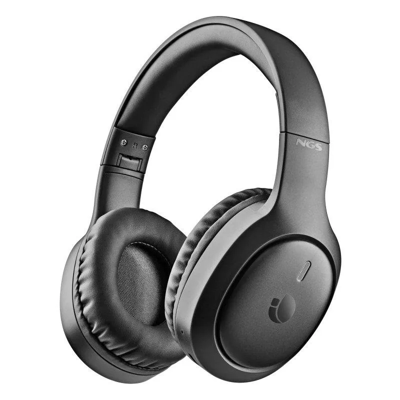 Auriculares NGS Artica Tempest Black sem fios e com fios Bluetooth USB-C Preto