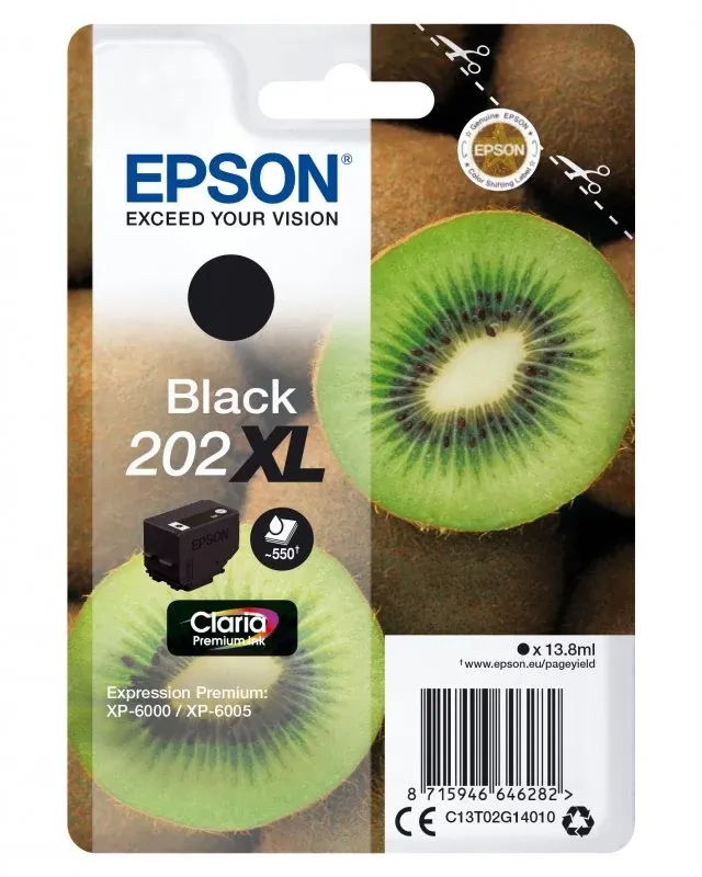 Tinteiro EPSON 202 Preto XL - Expression Premium XP-600x/610x
