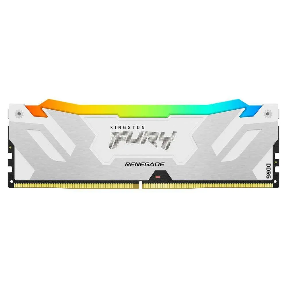 Memória RAM Kingston Fury Renegade RGB White (Intel XMP) 16GB (1x16GB) DDR5-6000MHz 1R CL32 Branca