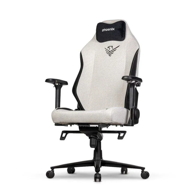 Cadeira Gaming Phoenix Monarch Remaster Tela Cinzento e Negro Talla XL