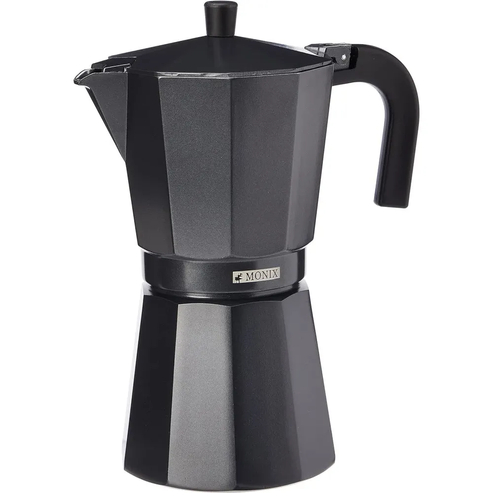 Cafeteira Italiana Monix Noir M640012/ 12 Xícaras/Preta