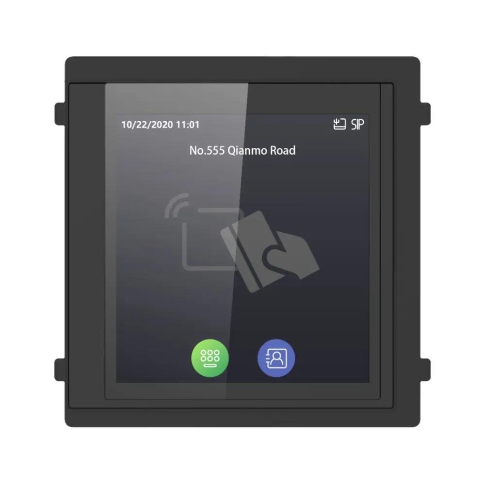 Módulo de Extensão Hikvision IPS 4" Leitor de Cartão M1 Preto - DS-KD-TDM