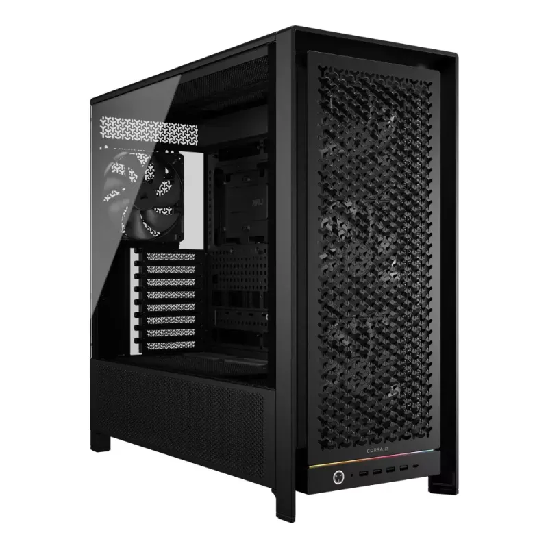 Caixa E-ATX Corsair 5000D RS Airflow Preto Vidro Temperado