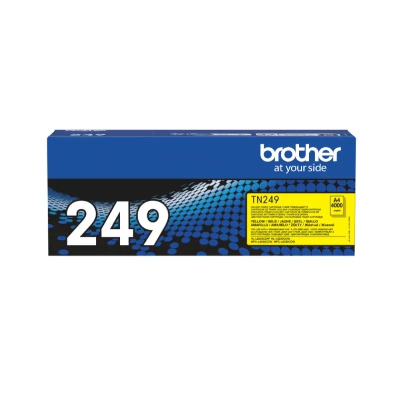 Toner BROTHER TN249Y Amarelo 4k - HL8230 8240 MFCL8340 8390