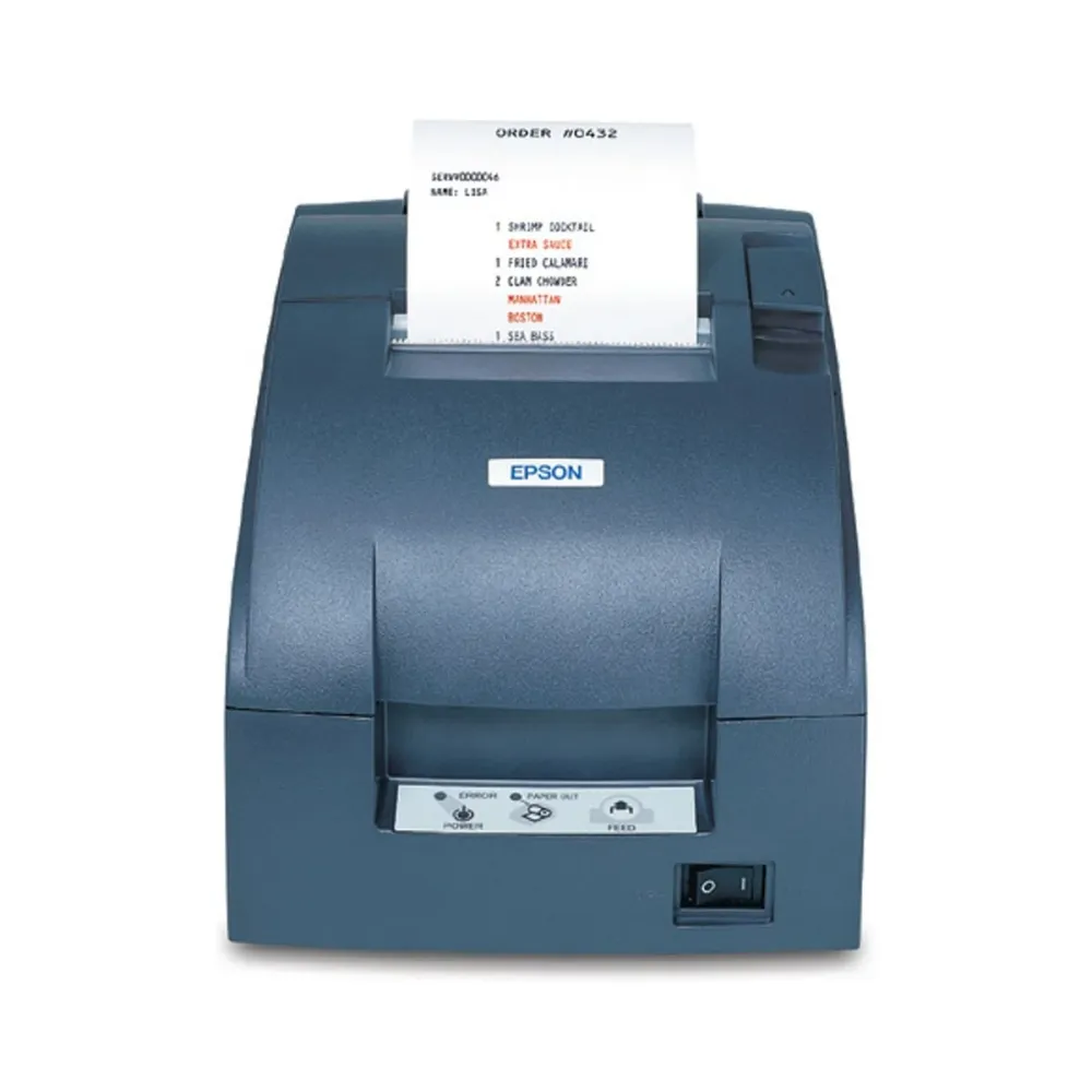 Impresora de Tickets Epson TM-U220B/ Ancho papel 76mm/ USB-Ethernet-RS232/ Negra